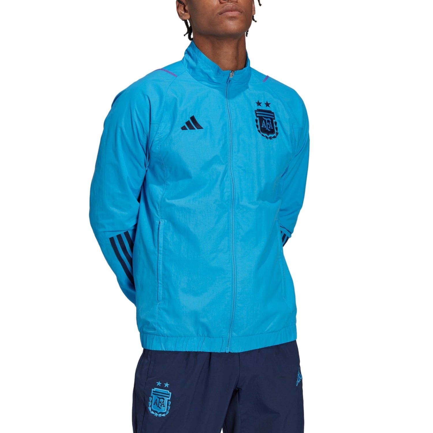 Argentina light blue training presentation Soccer tracksuit 2022
