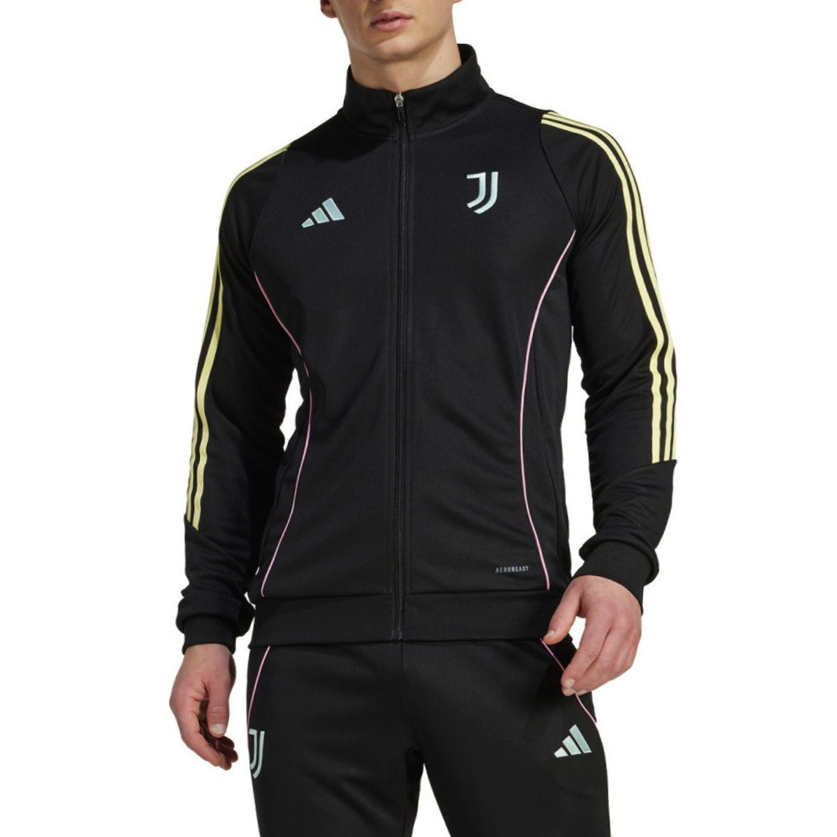 Juventus black training presentation bench tracksuit 2025/26