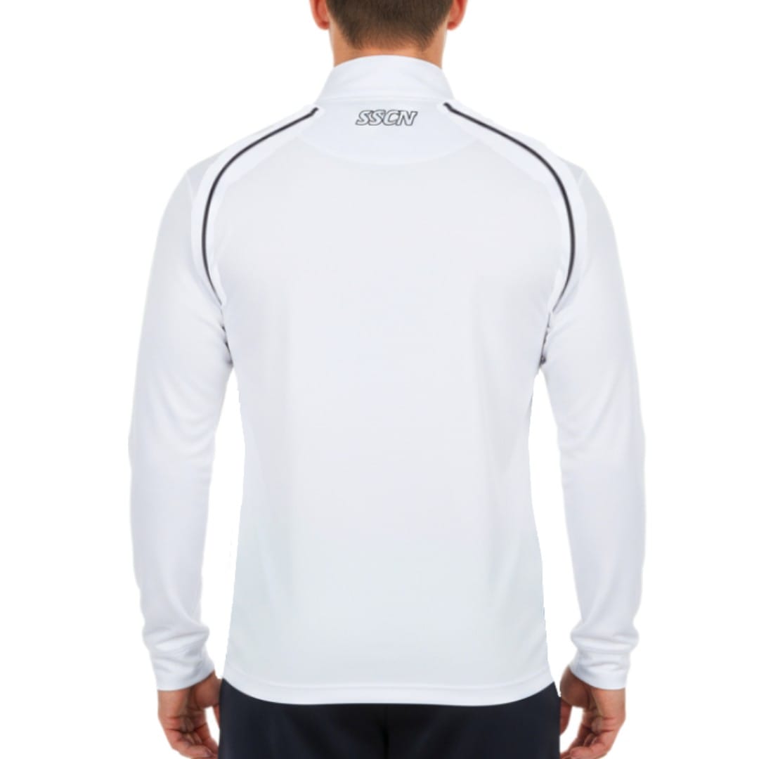 soccer EA7 SSC Napoli White Training Top 2023/24 |SoccerTracksuits.com