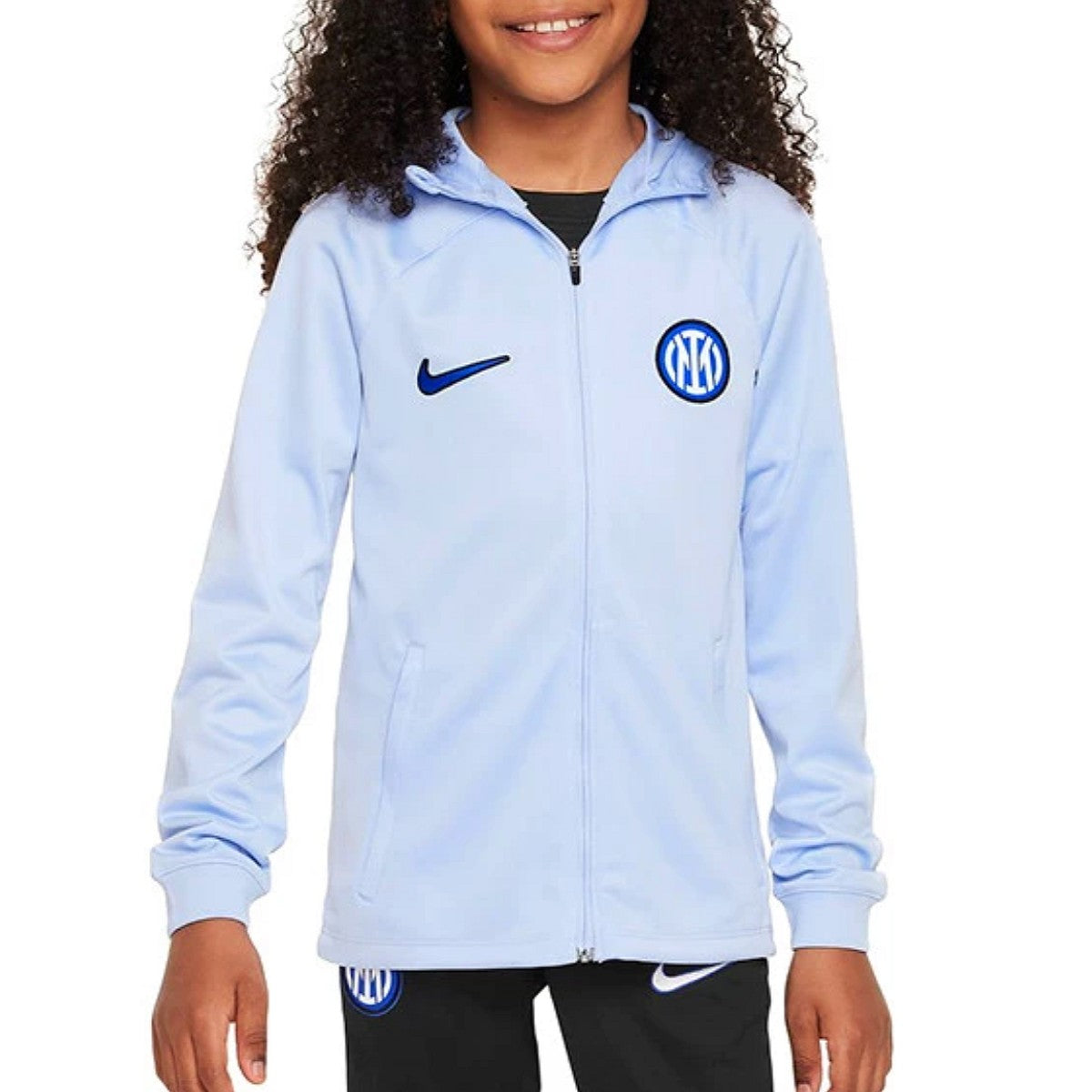 Kids Inter Milan hooded presentation Soccer tracksuit 2023/24 Nike