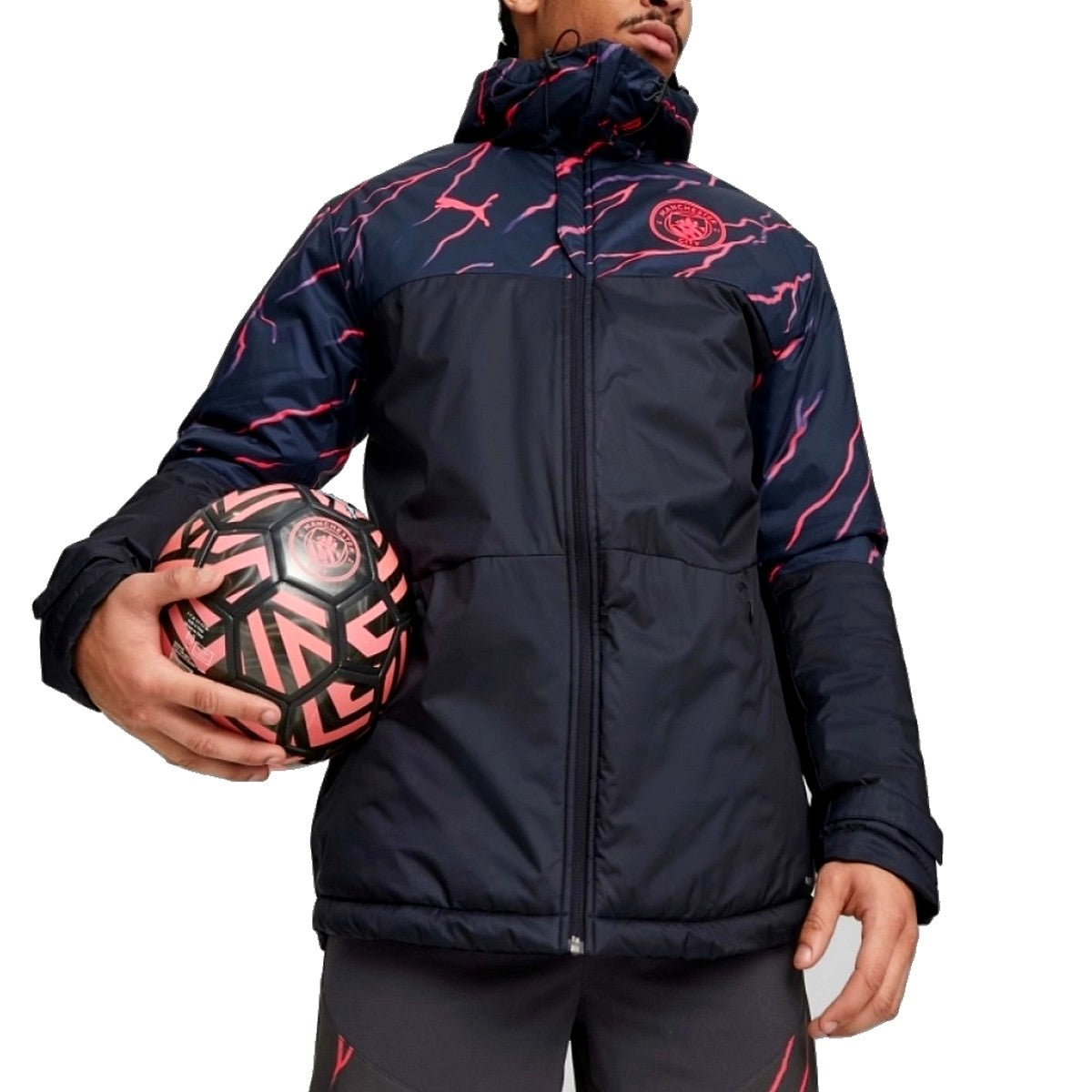 Manchester City soccer bench padded jacket 2023/24 Puma