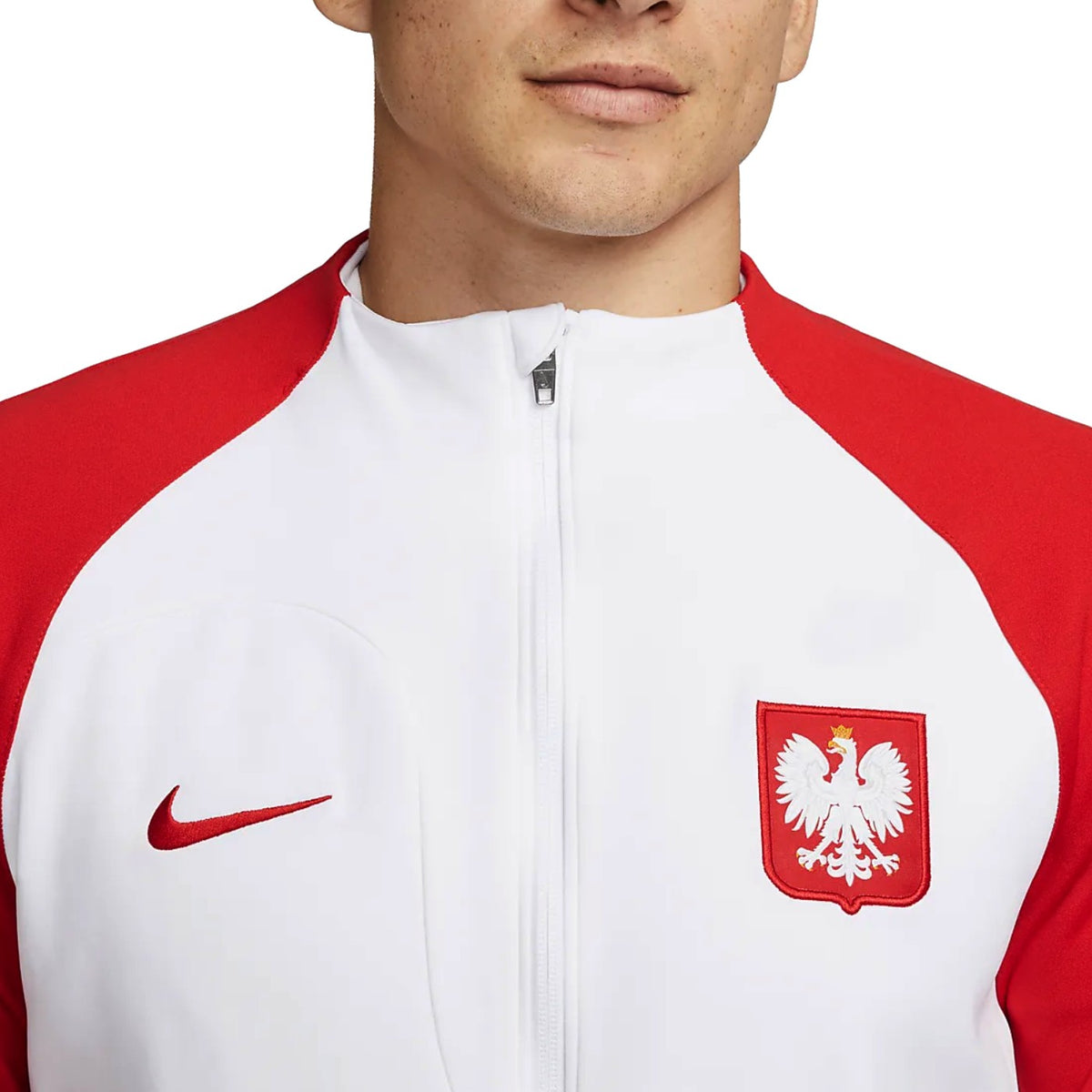 Poland prematch presentation Soccer jacket 2022/23 white/red Nike