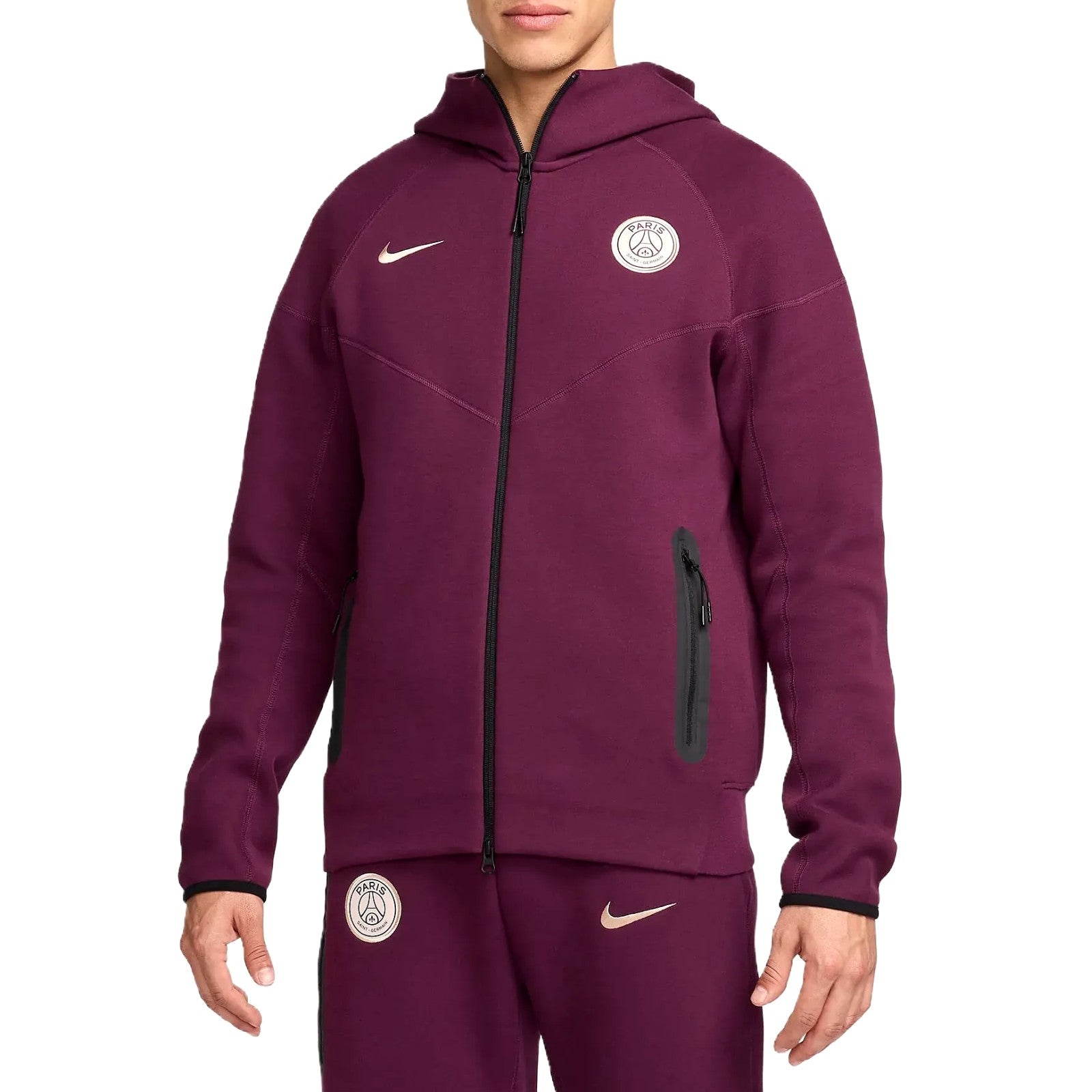 Nike Sportswear Tech Nike Tech Fleece Anzug Weinrot Tech Suit Tech