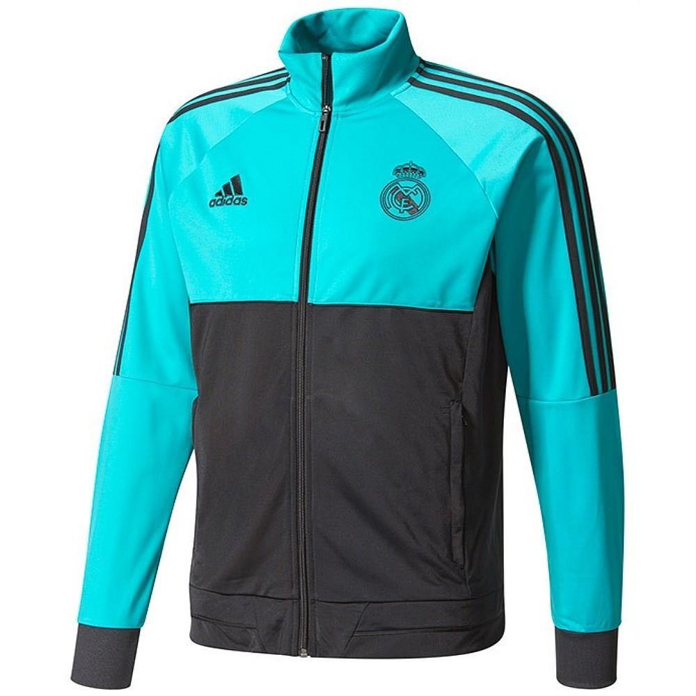 Real Madrid Cf Training Soccer Tracksuit 2018 Black/Light Blue
