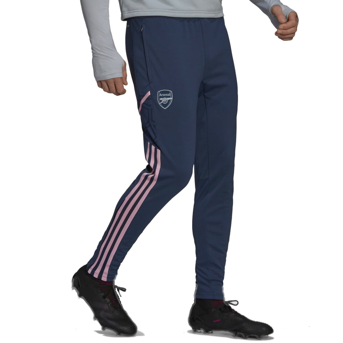Arsenal FC light grey hooded training technical tracksuit 22/23