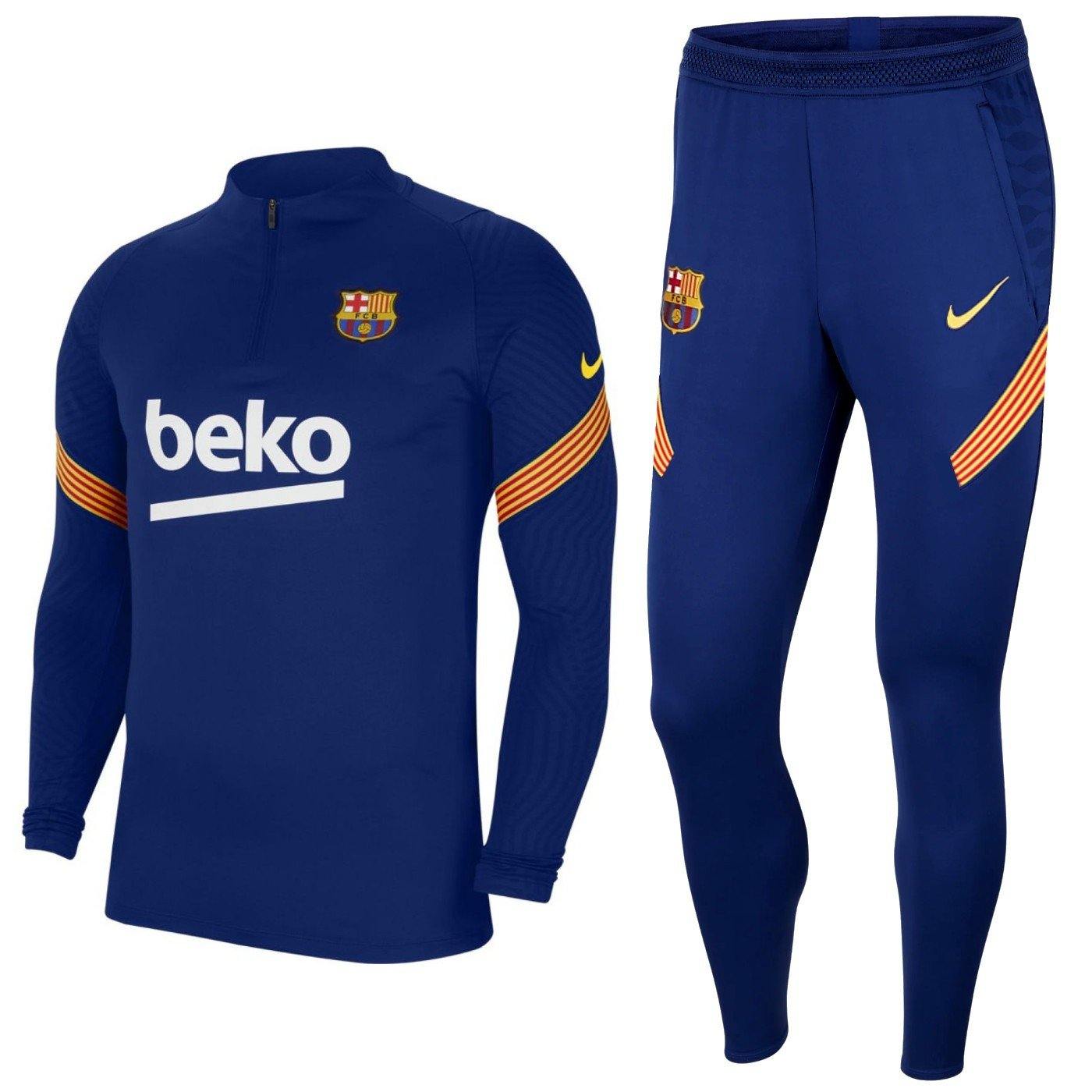 Tracksuit Chandal Fcb 2020 FC Barcelona Soccer Navy Training