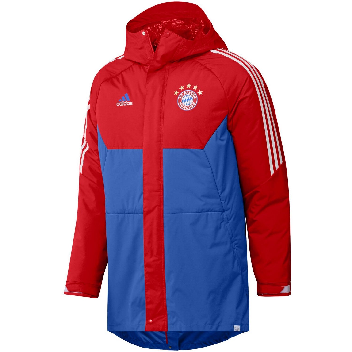 Bayern Munich Soccer parka down 2023 red/blue - Adidas – SoccerTracksuits.com