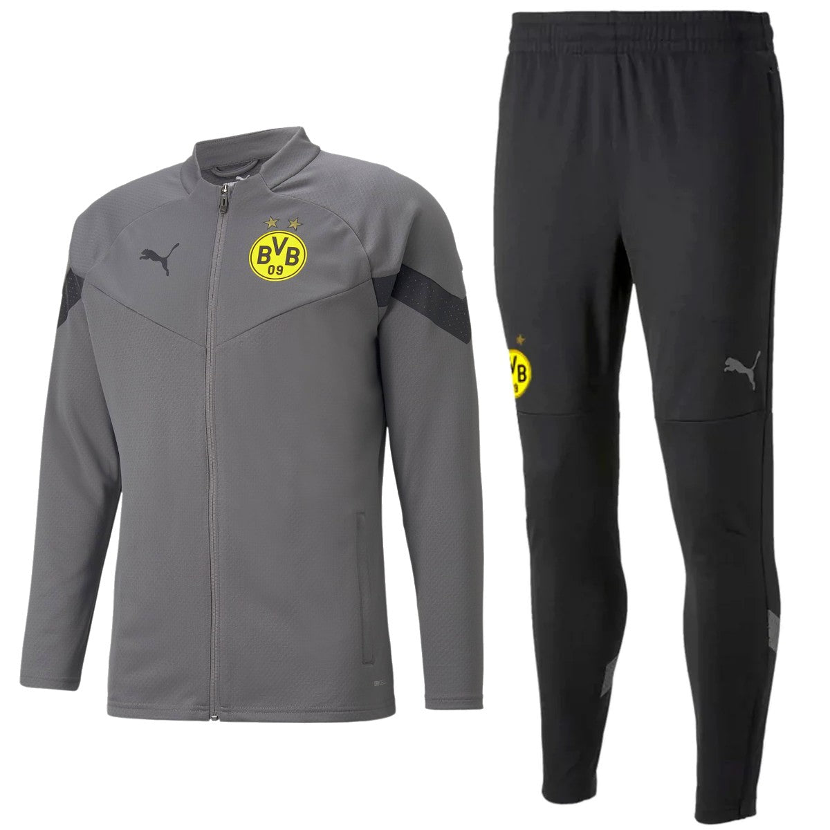 BVB Borussia Dortmund grey bench training tracksuit 2022/23 Puma