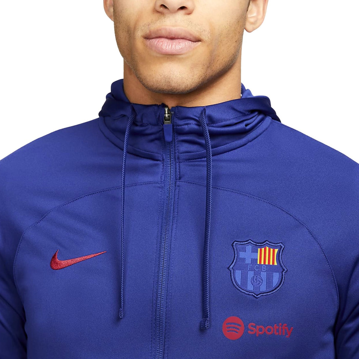 FC Barcelona blue training presentation hooded tracksuit 2023 Nike
