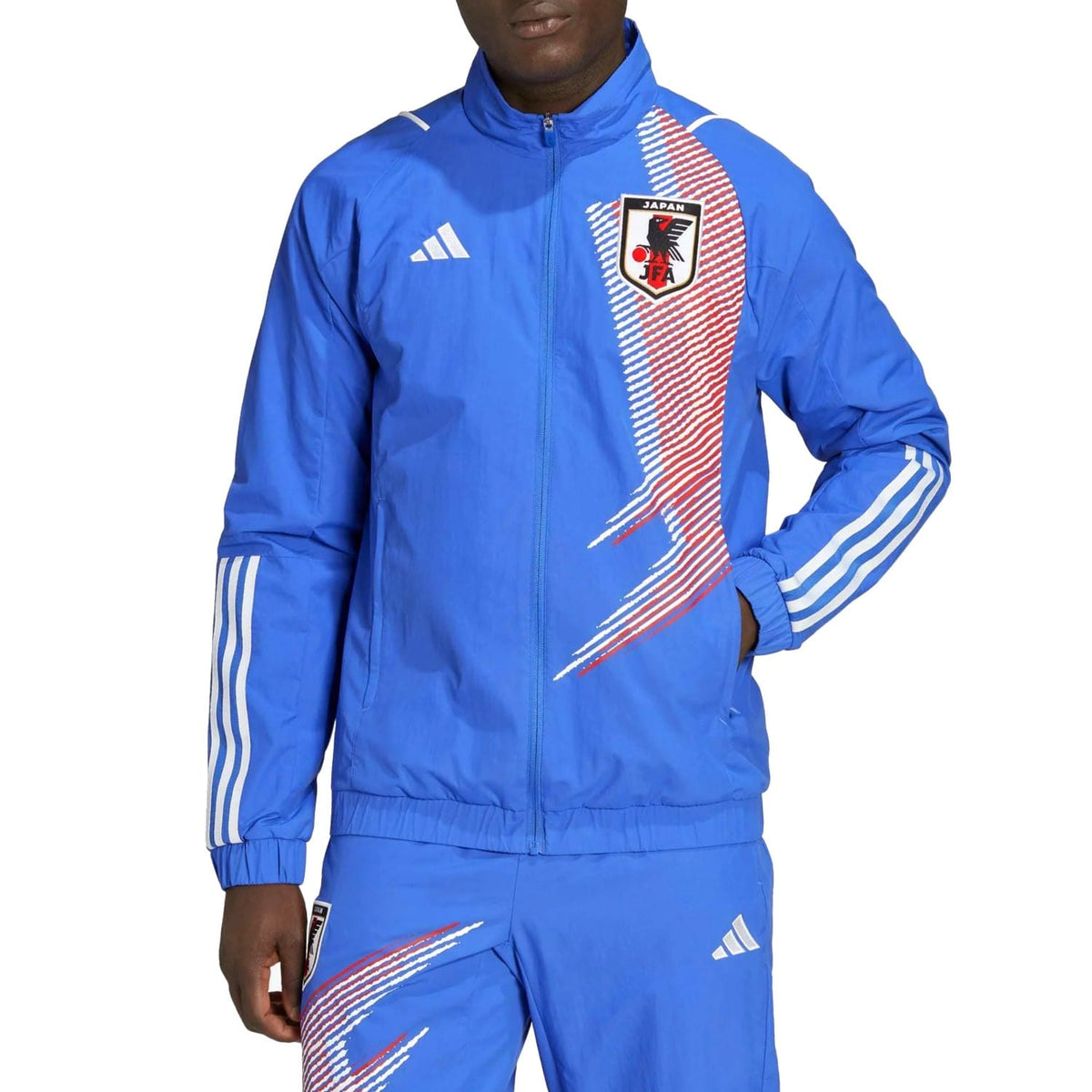 Japan National Team Presentation Soccer Tracksuit 2022 23 Adidas japan-national-team-presentation-soccer-tracksuit-2022-23-adidas