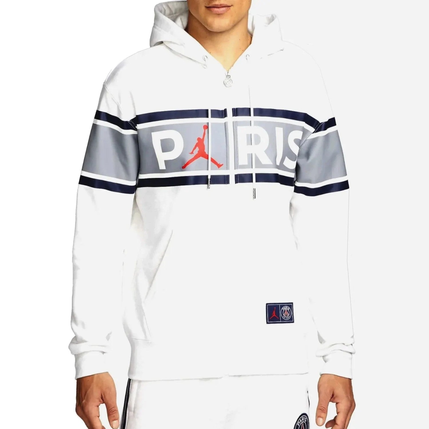 Psg Jordan Paris Hoodie White Paris Saint Germain Hoodie Fleece