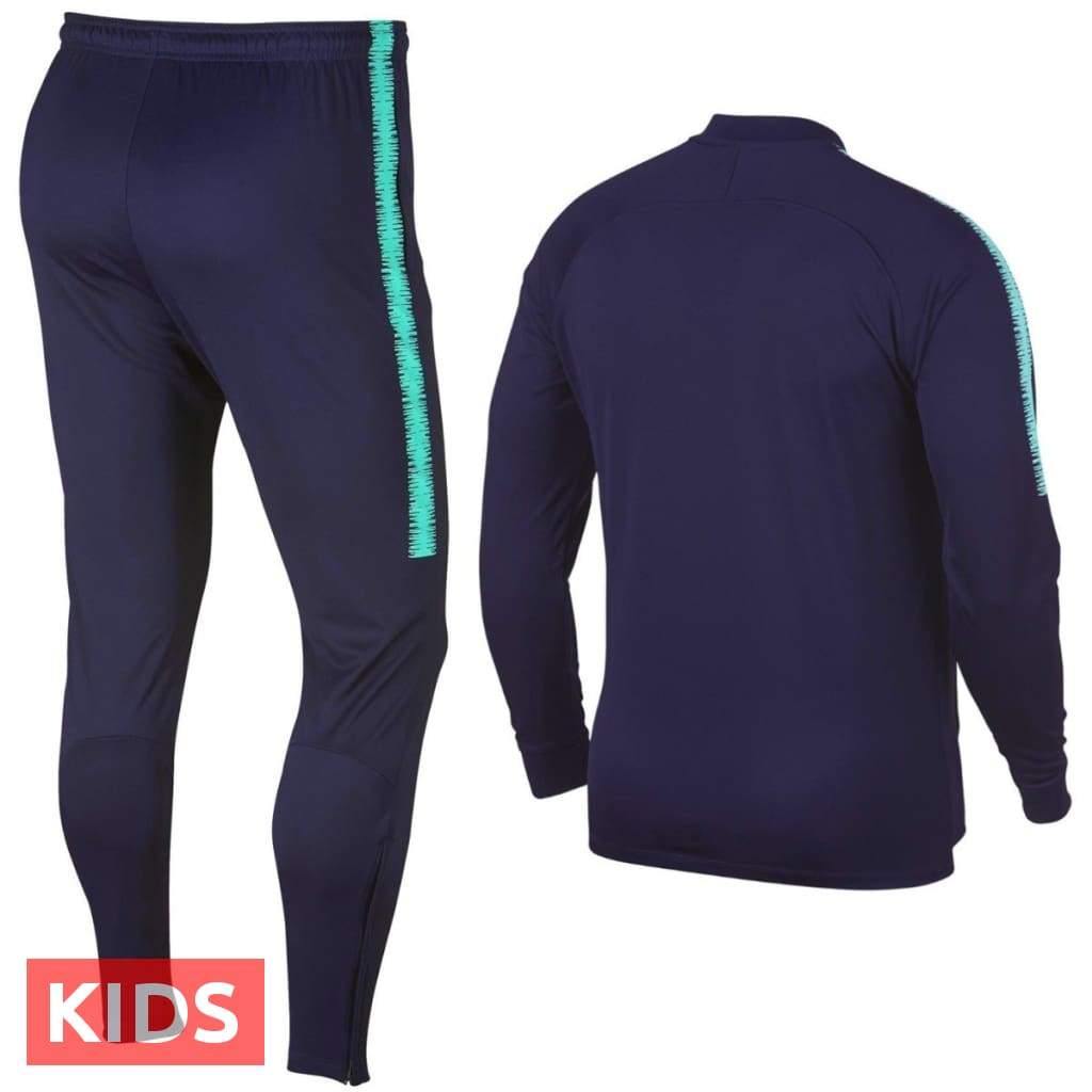 Kids FC Barcelona purple training presentation Soccer tracksuit 2018/