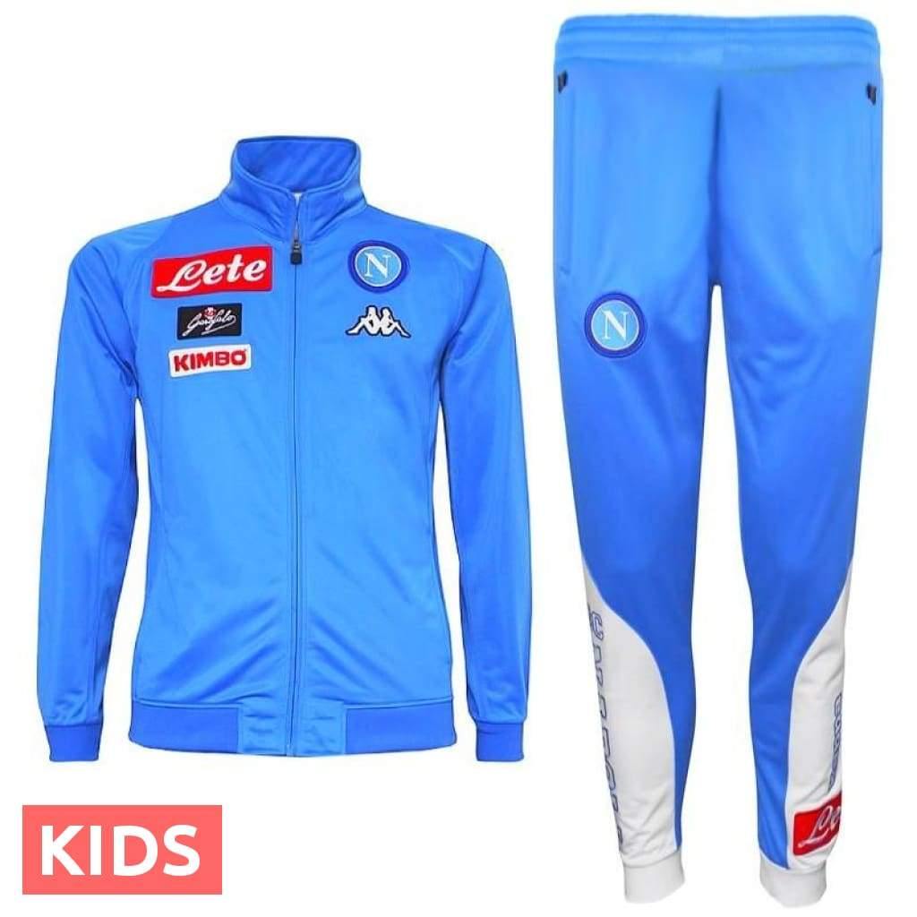 Kids - SSC Napoli light blue training Soccer Tracksuit 2016/17
