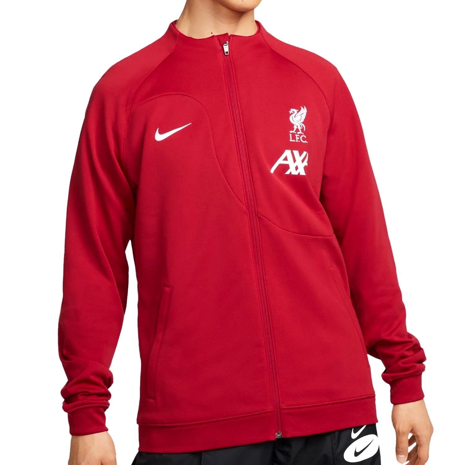 Liverpool FC pre-match presentation Soccer jacket 2022/23 red Nike
