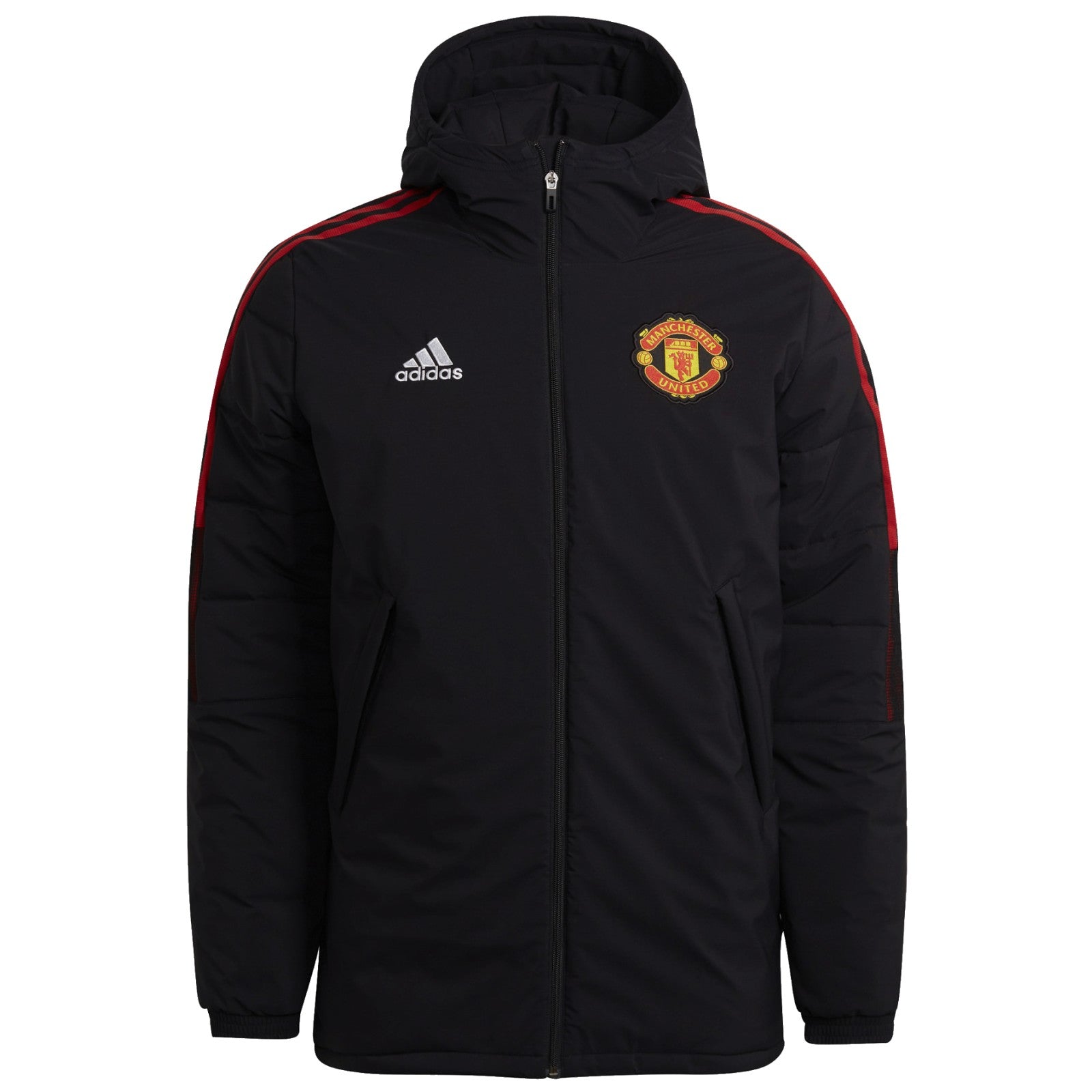 Manchester United soccer retro bench padded jacket 2022 Adidas