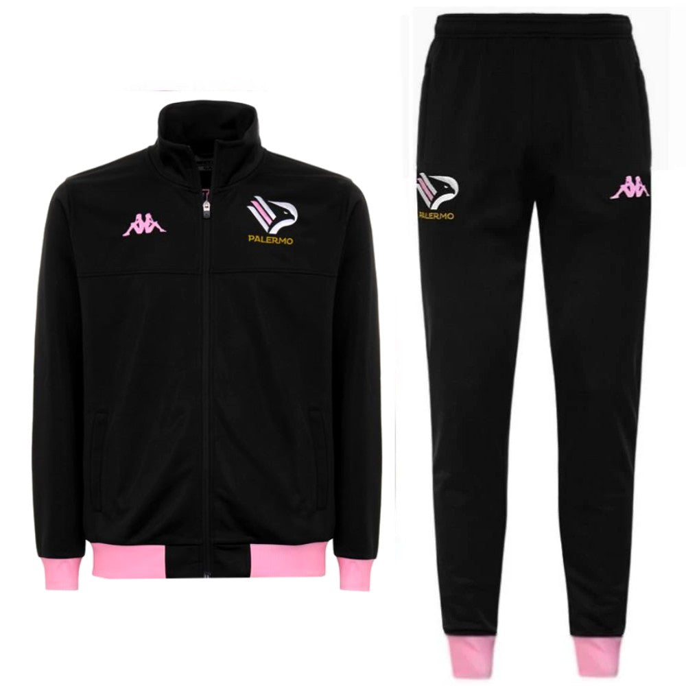 Palermo FC black presentation soccer tracksuit 2021 Kappa