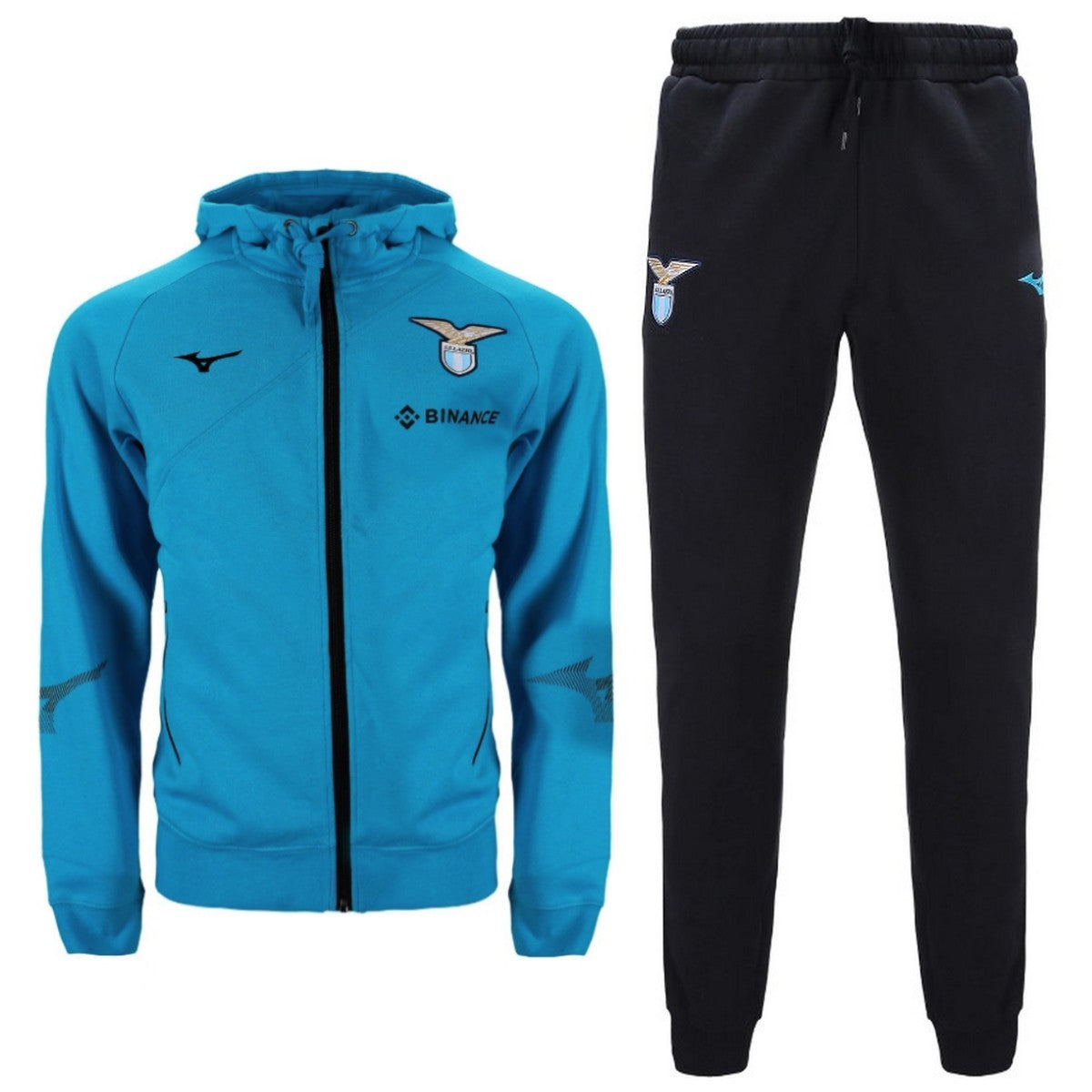 SS Lazio hooded cotton presentation tracksuit 2022/23 light blue