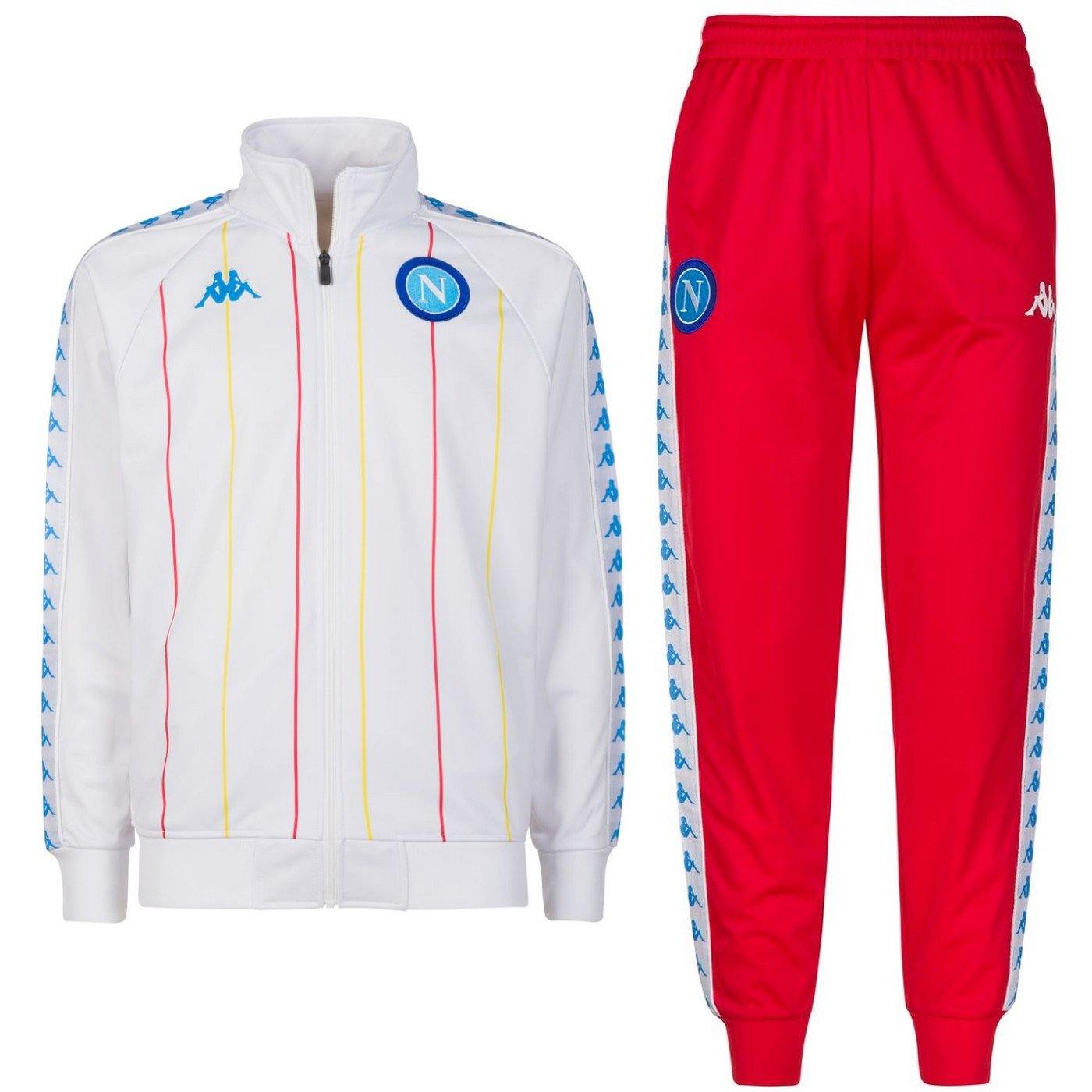 SSC Napoli Limited Edition casual soccer tracksuit 2018/19 white - – SoccerTracksuits.com