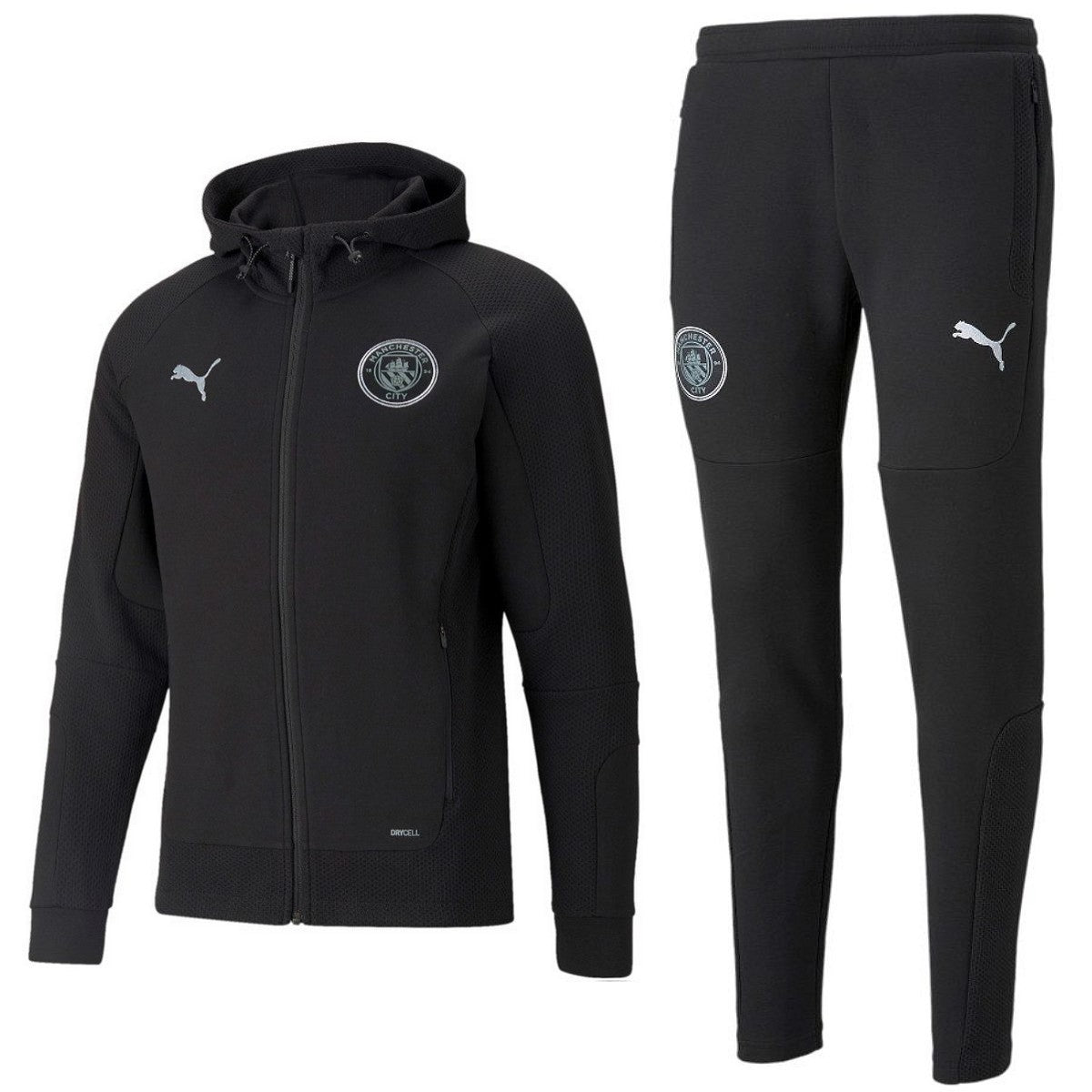 Manchester City hooded Casual presentation tracksuit 2021/22 Puma