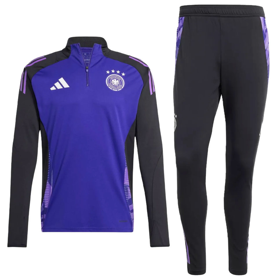 Germany purple black training technical tracksuit 2024 25 Adidas SoccerTracksuits