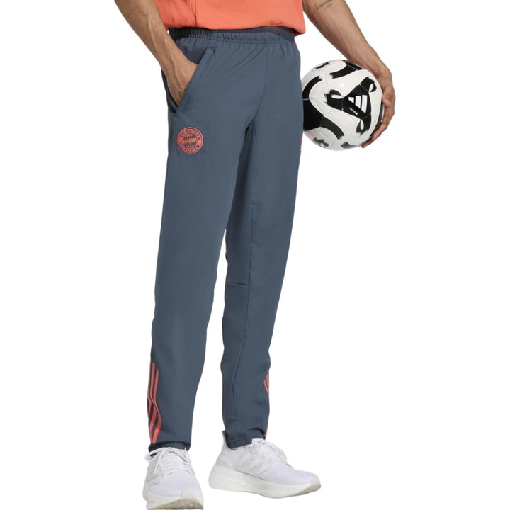 Bayern Munich presentation tracksuit 2025 in gray with sporty design for soccer training and fan wear