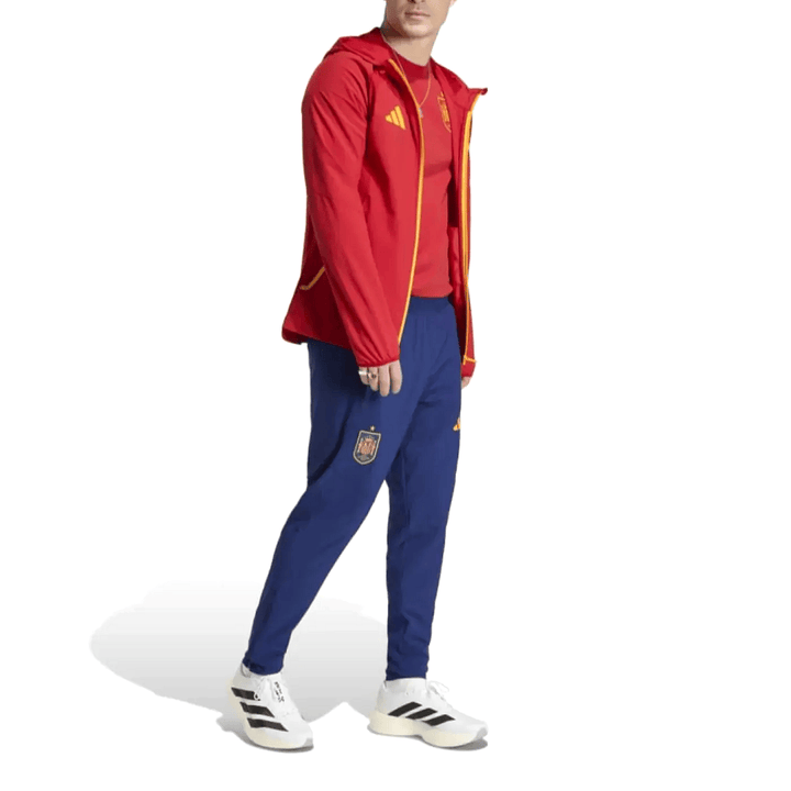 Spain Adidas soccer tracksuit set in red and blue with hooded jacket and matching pants