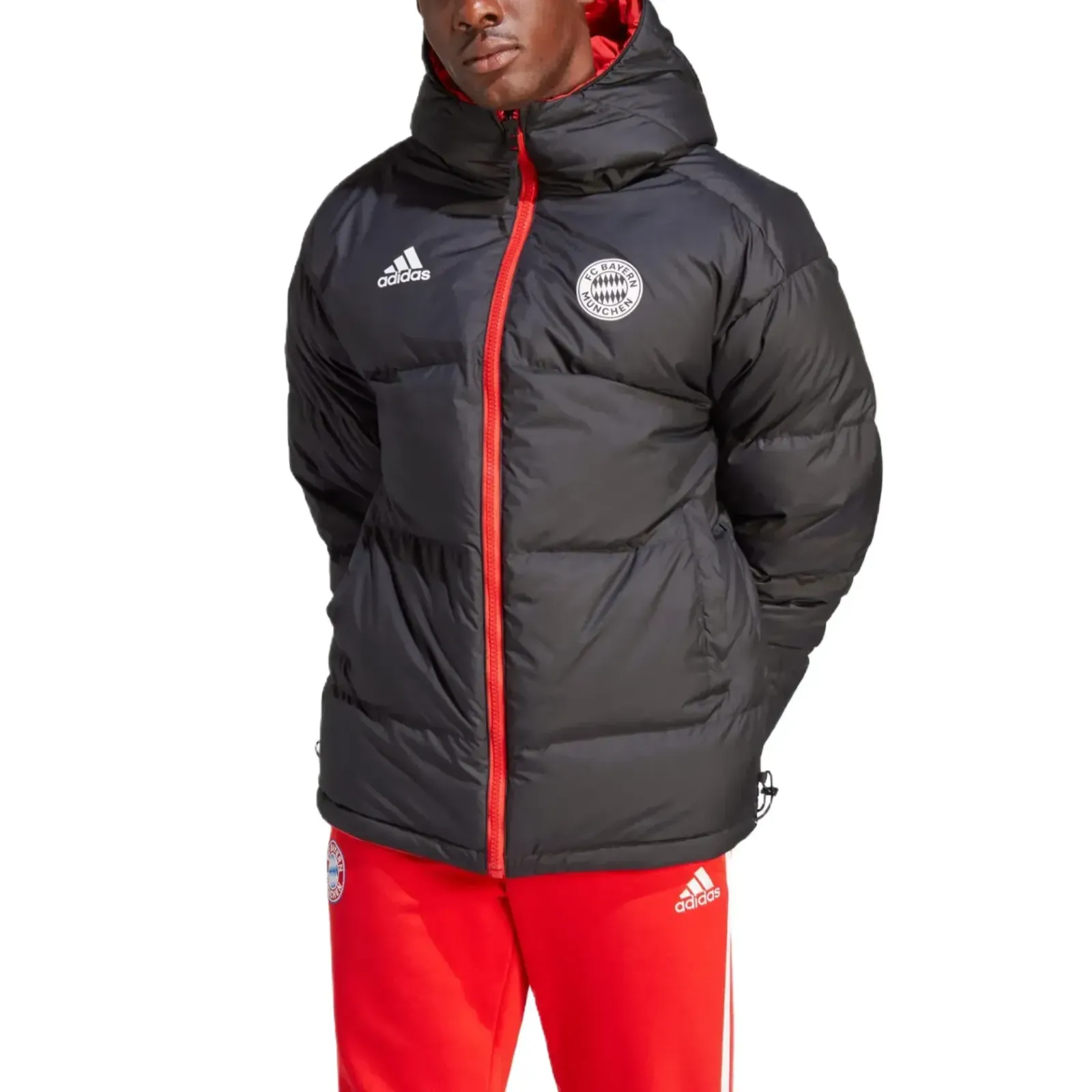 Bayern Munich bench reversible padded jacket 2024 Adidas