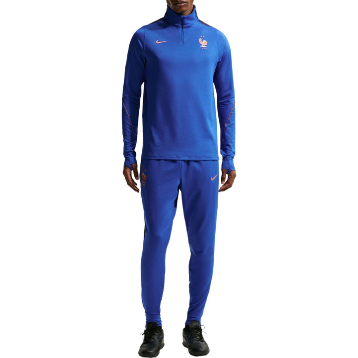 France training technical soccer tracksuit 2026/27 in blue with official Nike branding for adults