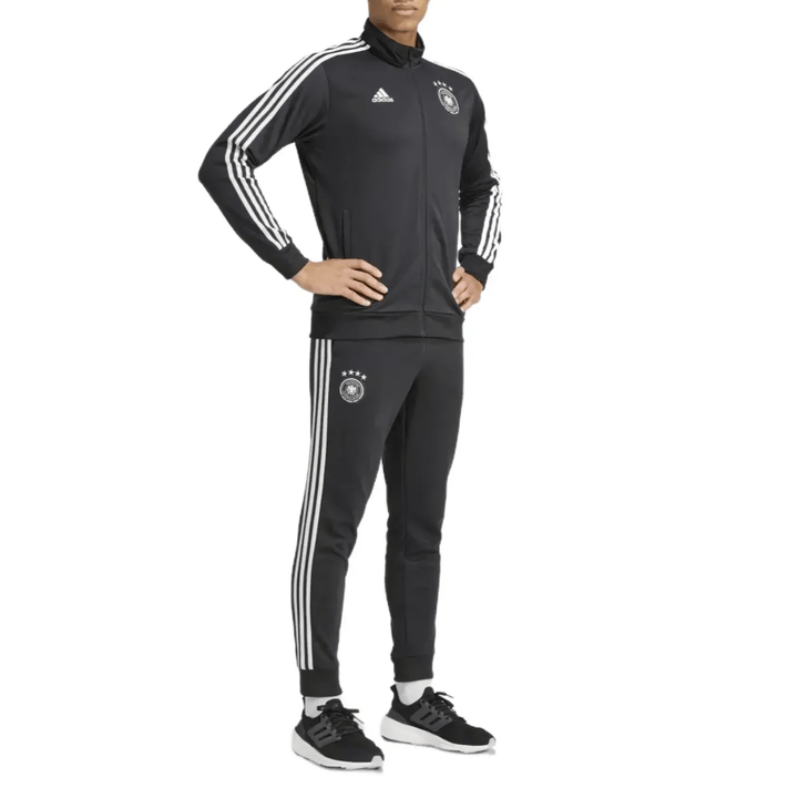 Germany Casual 3S black presentation tracksuit 2024/25 - Adidas