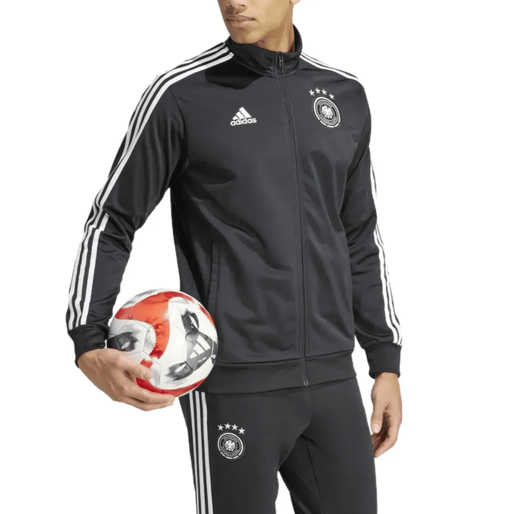 Germany Casual 3S black presentation tracksuit 2024/25 - Adidas