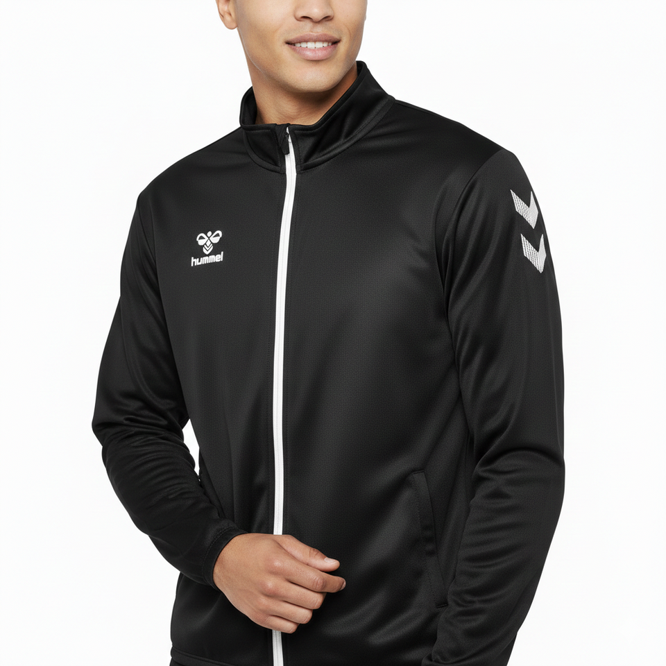 Logo Series Tracksuit Pro-Inspired Interlock Training Set - Black - Hummel