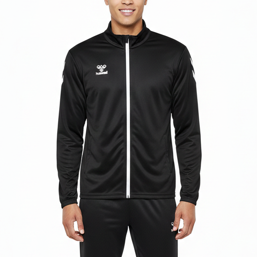 Logo Series Tracksuit Pro-Inspired Interlock Training Set - Black - Hummel