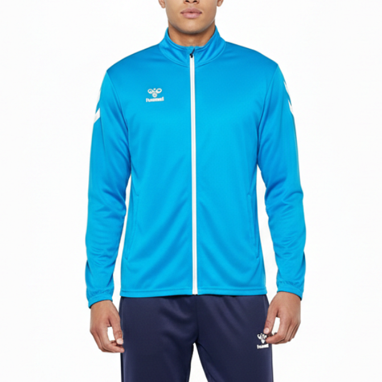 Logo Series Tracksuit Pro-Inspired Interlock Training Set - Light Blue - Hummel