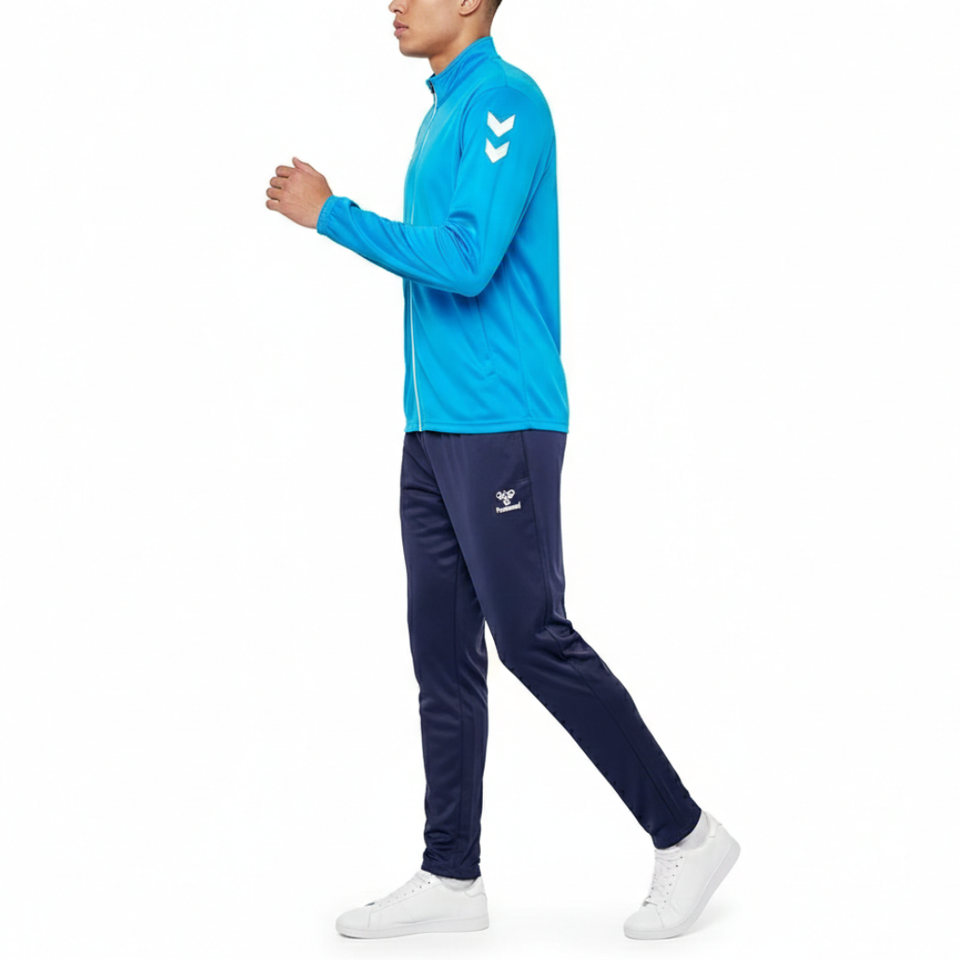 Logo Series Tracksuit Pro-Inspired Interlock Training Set - Light Blue - Hummel
