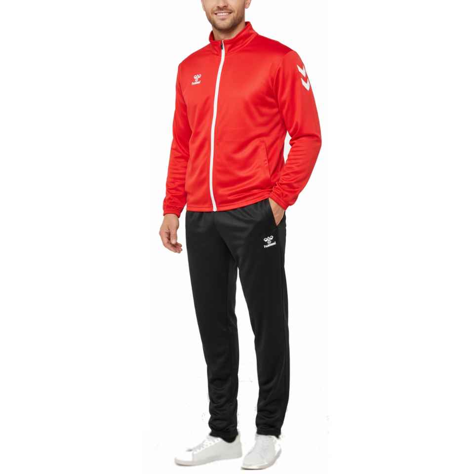 Logo Series Tracksuit Pro-Inspired Interlock Training Set - Red - Hummel