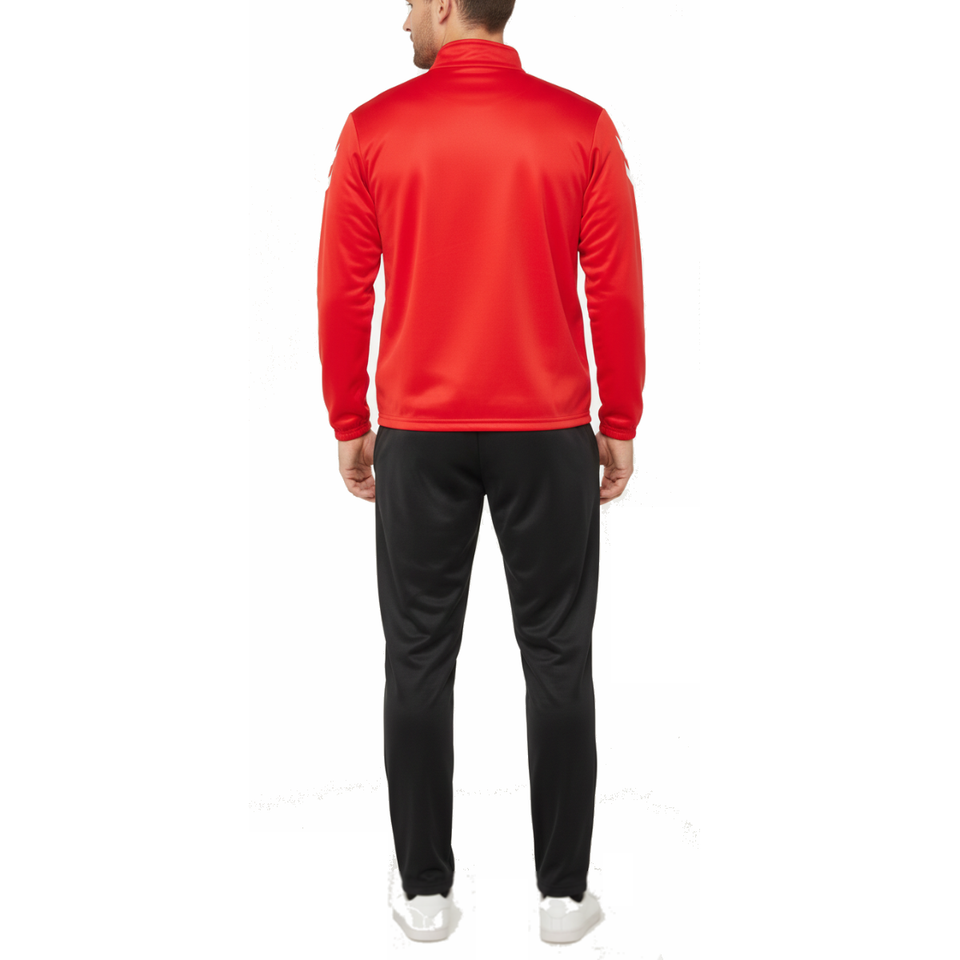 Logo Series Tracksuit Pro-Inspired Interlock Training Set - Red - Hummel