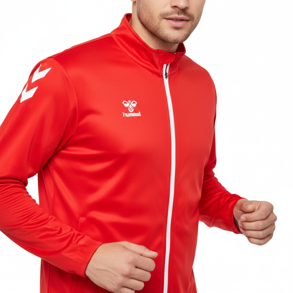 Logo Series Tracksuit Pro-Inspired Interlock Training Set - Red - Hummel