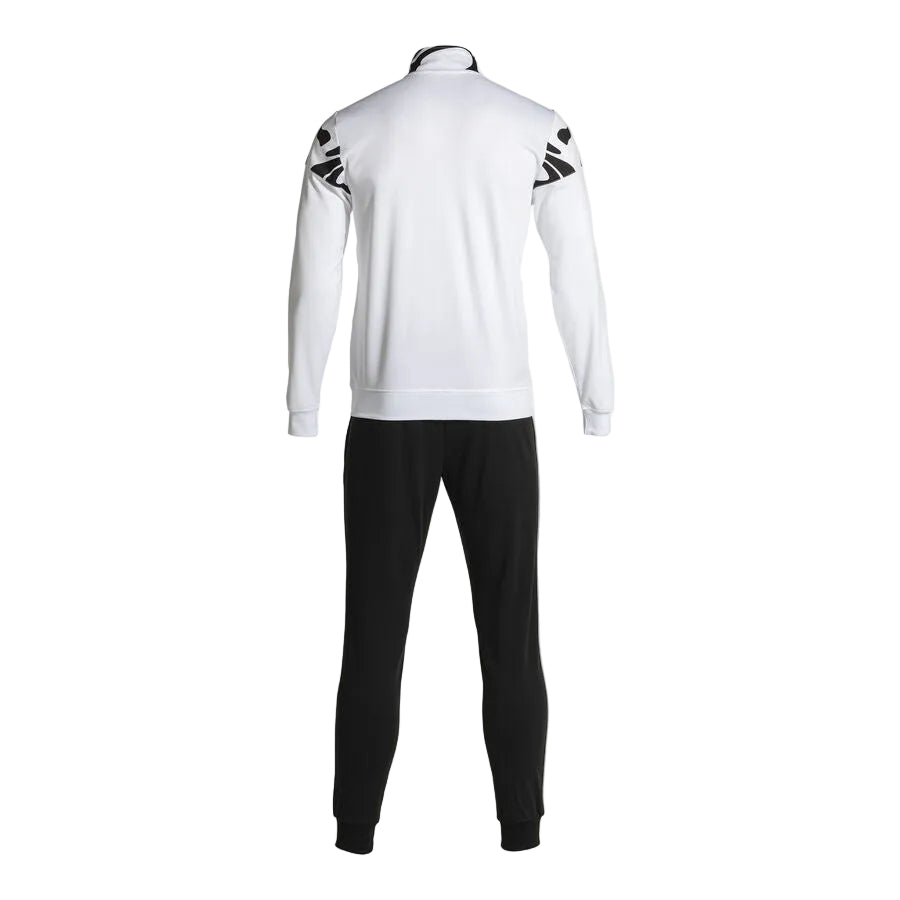 Lion II Elite training Tracksuit European Style Slim-Fit - White/Black - Joma