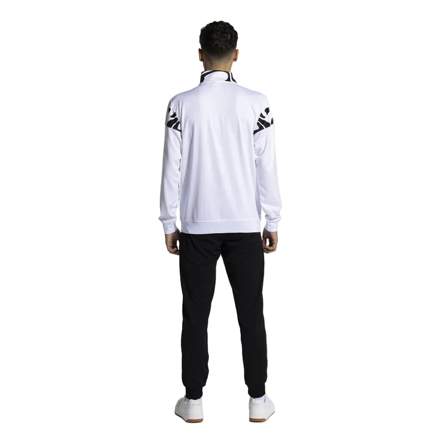 Lion II Elite training Tracksuit European Style Slim-Fit - White/Black - Joma