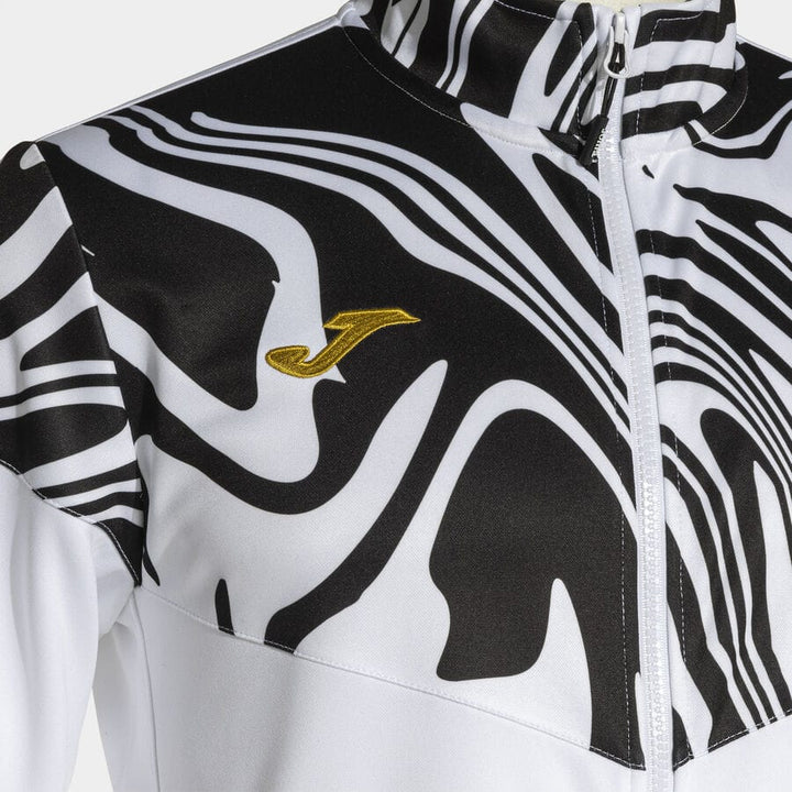 Lion II Elite training Tracksuit European Style Slim-Fit - White/Black - Joma