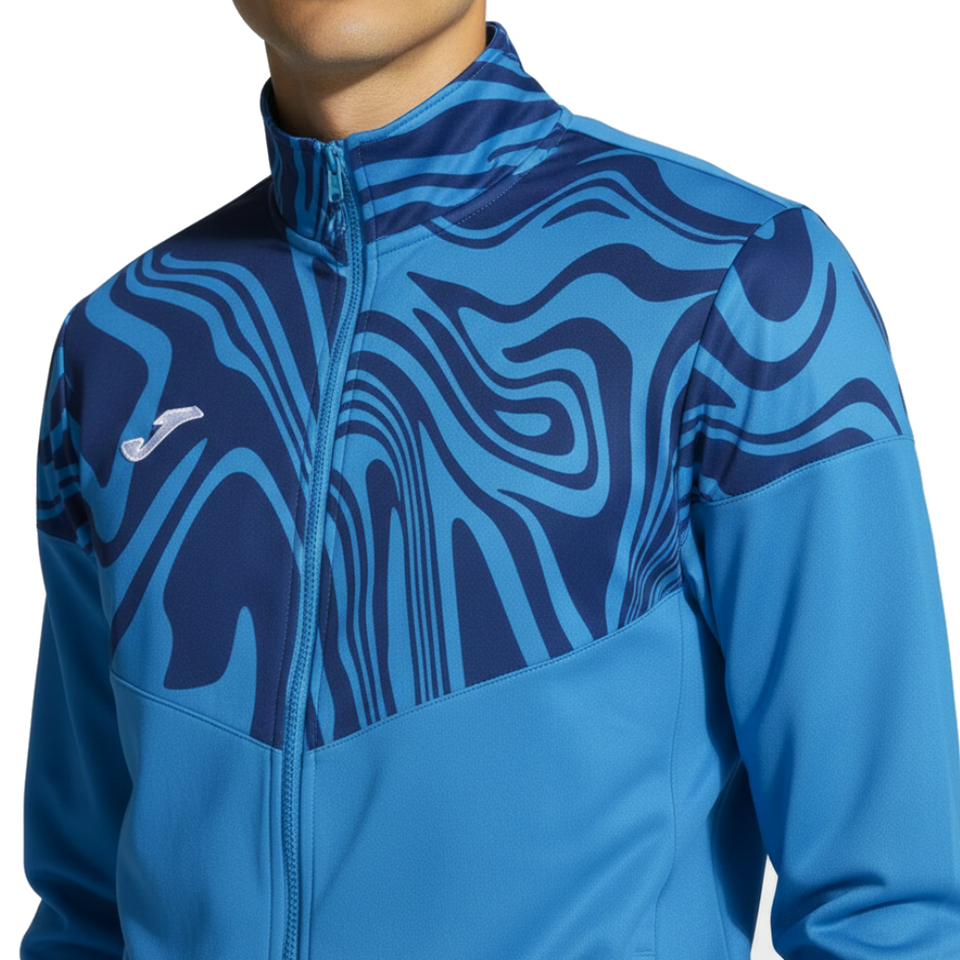 Lion II Elite training Tracksuit European Style Slim-Fit - blue/black - Joma