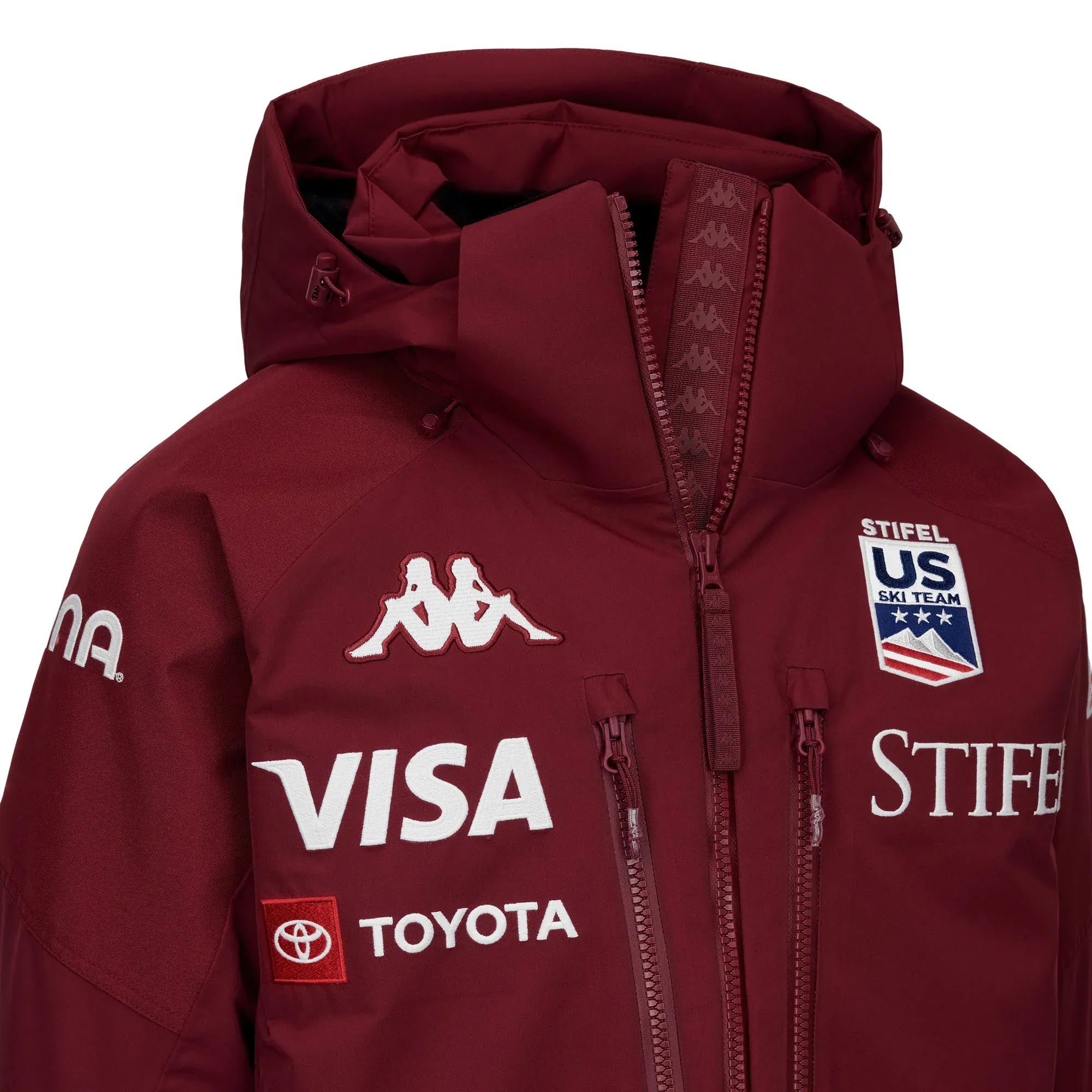 Official Kappa x US Ski Team Pro Ski Jacket - Red Pomegranate 20K