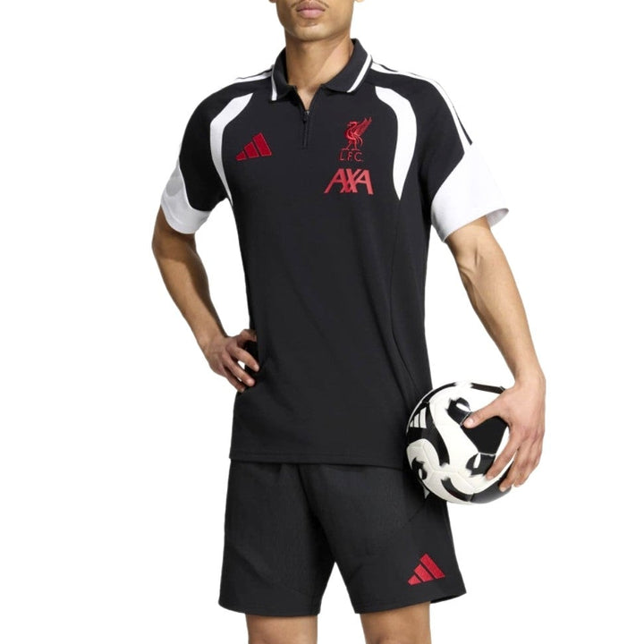 Liverpool FC black casual presentation Soccer set 2026/27 - Adidas