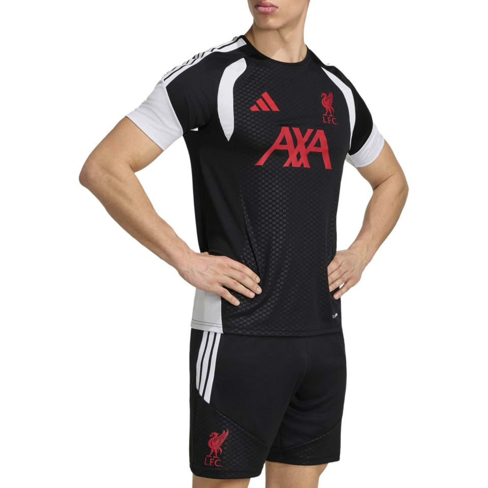 Liverpool FC black training short-sleeves Soccer set 2026/27 - Adidas