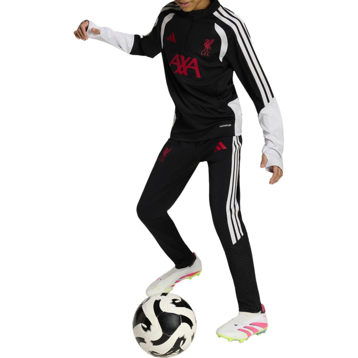 Kids - Liverpool FC black Training Technical Soccer Tracksuit 2026/27 - Adidas