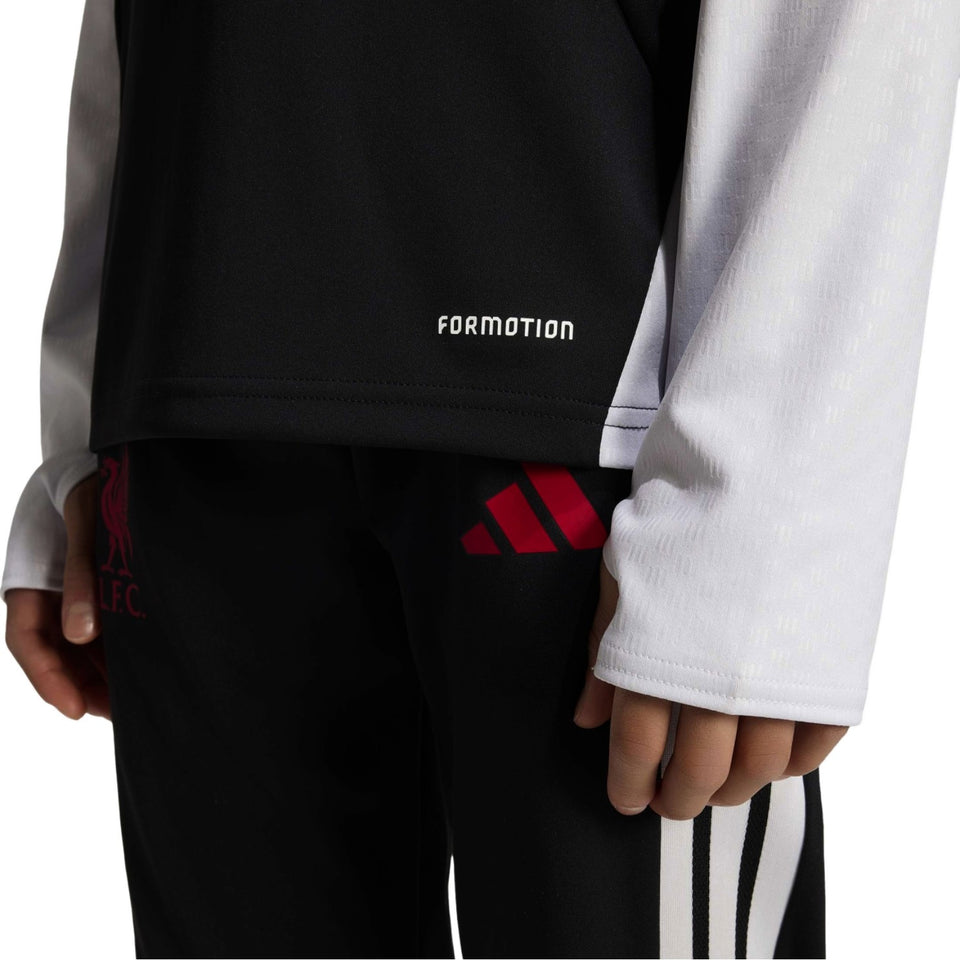 Kids - Liverpool FC black Training Technical Soccer Tracksuit 2026/27 - Adidas