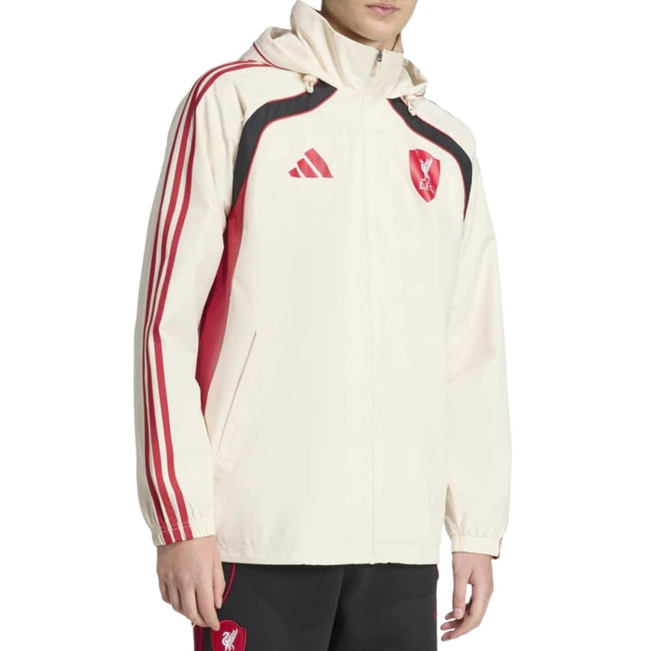 Liverpool FC retro soccer training rain jacket 2025/26 - Adidas
