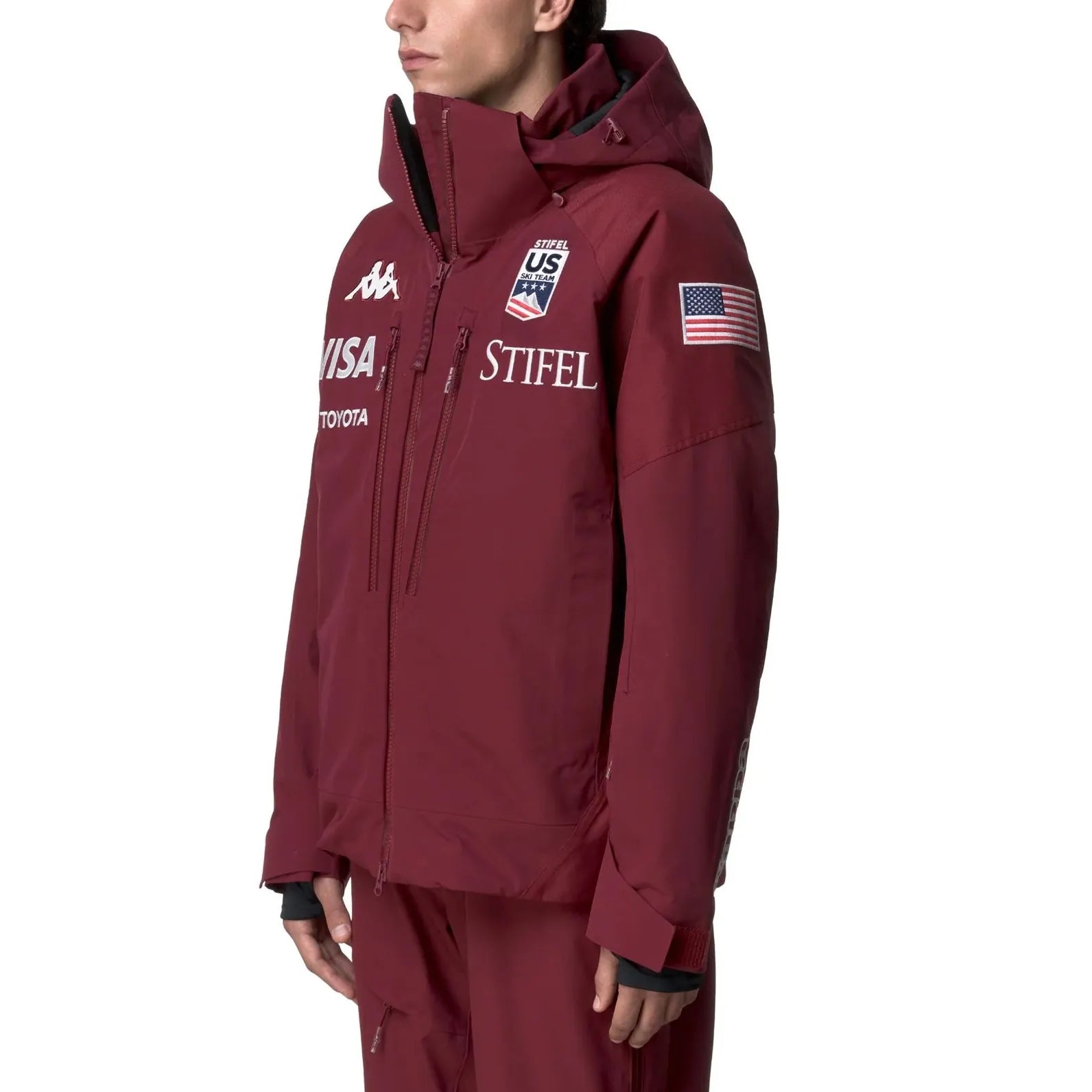 Official Kappa x US Ski Team Pro Ski Jacket - Red Pomegranate 20K