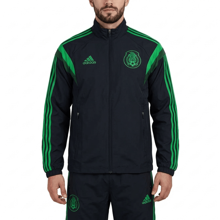 Mexico black training presentation Soccer tracksuit 2014 - Adidas