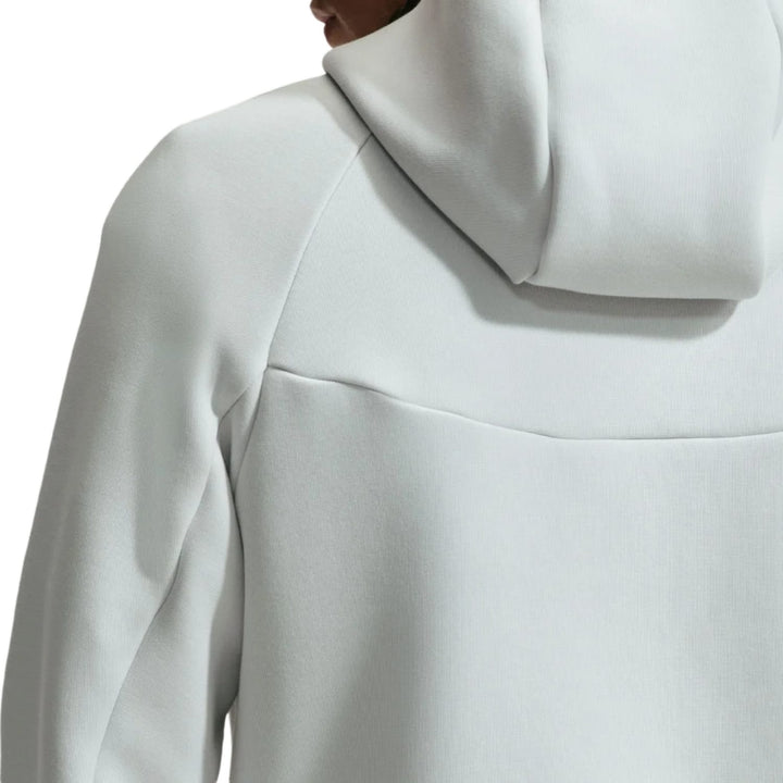 Nike Netherlands Tech Fleece presentation soccer tracksuit in light grey with a hood and a modern fit